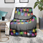 Christmas Holiday Lights Print Blanket