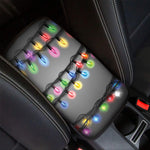 Christmas Holiday Lights Print Car Center Console Cover