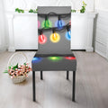 Christmas Holiday Lights Print Dining Chair Slipcover