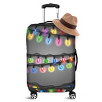 Christmas Holiday Lights Print Luggage Cover
