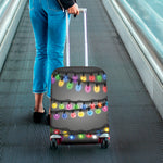 Christmas Holiday Lights Print Luggage Cover