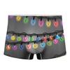 Christmas Holiday Lights Print Men's Boxer Briefs