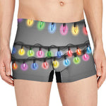 Christmas Holiday Lights Print Men's Boxer Briefs