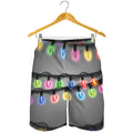 Christmas Holiday Lights Print Men's Shorts