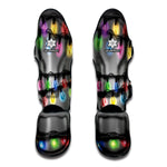 Christmas Holiday Lights Print Muay Thai Shin Guard