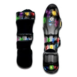 Christmas Holiday Lights Print Muay Thai Shin Guard