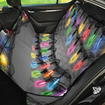 Christmas Holiday Lights Print Pet Car Back Seat Cover