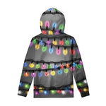 Christmas Holiday Lights Print Pullover Hoodie