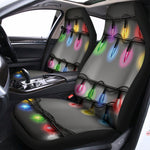 Christmas Holiday Lights Print Universal Fit Car Seat Covers