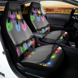 Christmas Holiday Lights Print Universal Fit Car Seat Covers