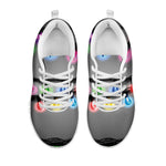 Christmas Holiday Lights Print White Sneakers