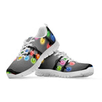 Christmas Holiday Lights Print White Sneakers