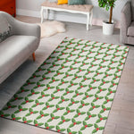 Christmas Holly Berry Pattern Print Area Rug