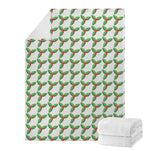 Christmas Holly Berry Pattern Print Blanket