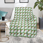 Christmas Holly Berry Pattern Print Blanket