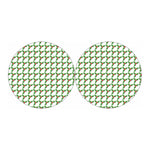 Christmas Holly Berry Pattern Print Car Coasters