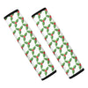 Christmas Holly Berry Pattern Print Car Seat Belt Covers