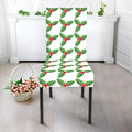 Christmas Holly Berry Pattern Print Dining Chair Slipcover