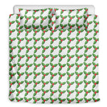 Christmas Holly Berry Pattern Print Duvet Cover Bedding Set