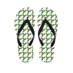 Christmas Holly Berry Pattern Print Flip Flops