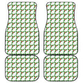 Christmas Holly Berry Pattern Print Front and Back Car Floor Mats
