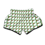 Christmas Holly Berry Pattern Print Muay Thai Boxing Shorts
