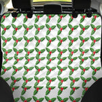 Christmas Holly Berry Pattern Print Pet Car Back Seat Cover