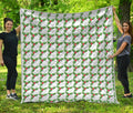 Christmas Holly Berry Pattern Print Quilt