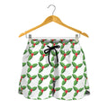 Christmas Holly Berry Pattern Print Women's Shorts