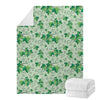 Christmas Ivy Leaf Pattern Print Blanket