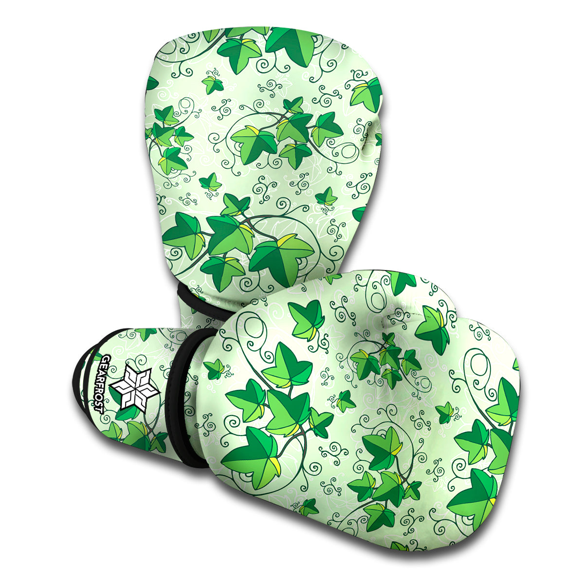 Christmas Ivy Leaf Pattern Print Boxing Gloves