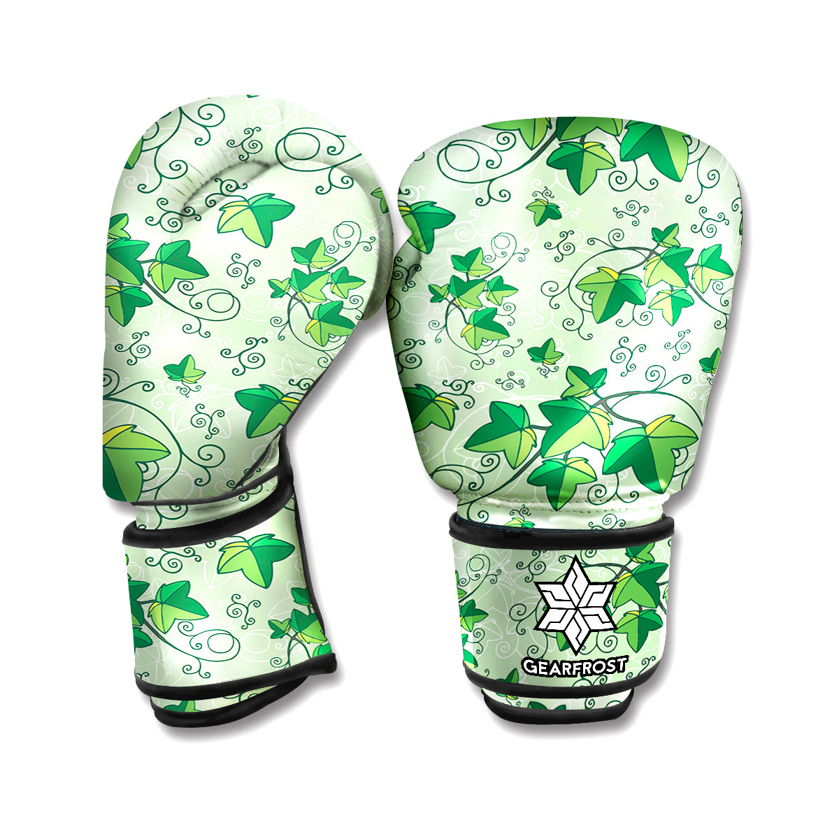 Christmas Ivy Leaf Pattern Print Boxing Gloves