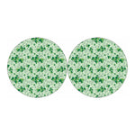 Christmas Ivy Leaf Pattern Print Car Coasters