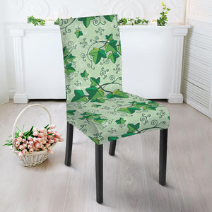 Christmas Ivy Leaf Pattern Print Dining Chair Slipcover