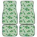 Christmas Ivy Leaf Pattern Print Front and Back Car Floor Mats