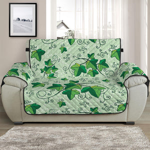 Christmas Ivy Leaf Pattern Print Half Sofa Protector