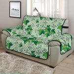 Christmas Ivy Leaf Pattern Print Half Sofa Protector