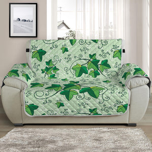 Christmas Ivy Leaf Pattern Print Half Sofa Protector