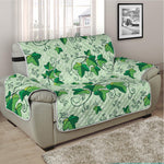 Christmas Ivy Leaf Pattern Print Half Sofa Protector