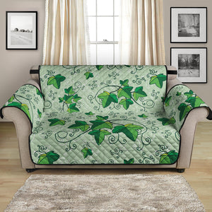 Christmas Ivy Leaf Pattern Print Loveseat Protector