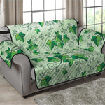 Christmas Ivy Leaf Pattern Print Loveseat Protector