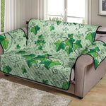 Christmas Ivy Leaf Pattern Print Loveseat Protector