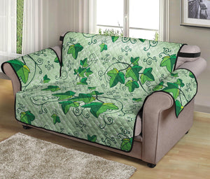 Christmas Ivy Leaf Pattern Print Loveseat Protector