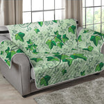 Christmas Ivy Leaf Pattern Print Loveseat Protector