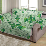 Christmas Ivy Leaf Pattern Print Loveseat Protector