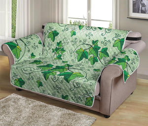 Christmas Ivy Leaf Pattern Print Loveseat Protector