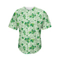 Christmas Ivy Leaf Pattern Print Men's Baseball Jersey