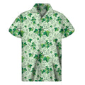 Christmas Ivy Leaf Pattern Print Men's Short Sleeve Shirt