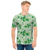 Christmas Ivy Leaf Pattern Print Men's T-Shirt