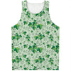Christmas Ivy Leaf Pattern Print Men's Tank Top